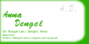anna dengel business card